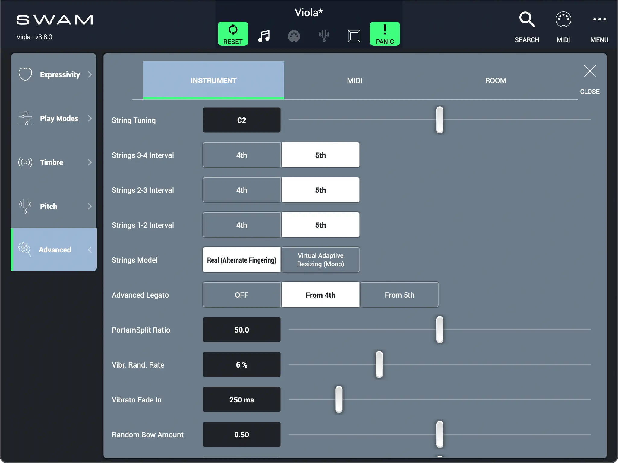 Advanced - Instruments